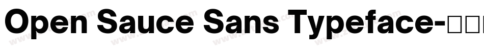 Open Sauce Sans Typeface字体转换